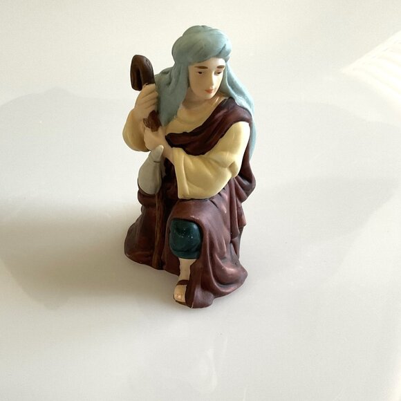 VINTAGE SHEPHERD NATIVITY FIGURINE CHRISTMAS  HOLIDAY DECOR - Picture 8 of 10